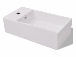 vidaxl Conjunto de mueble y lavabo 3 piezas Negro Clearance