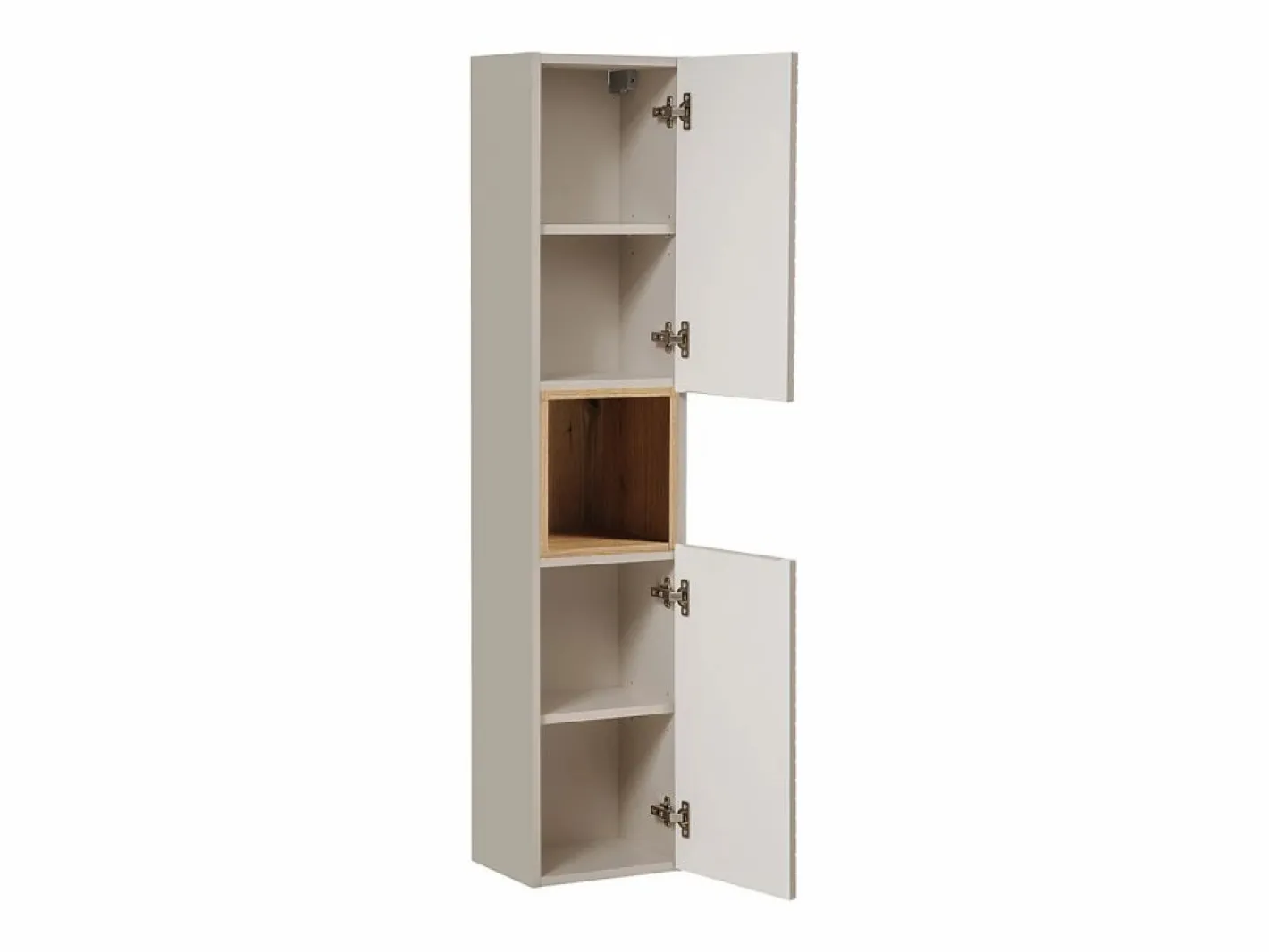 Conjunto de muebles con lavabo individual 100cm cesto ropa y columna Manoa Cachemira y madera^Petits-Meubles Clearance