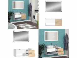 Vicco Conjunto De Baño|Conjunto de muebles de baño 105x43x45 alf