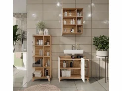 Conjunto de muebles de baño sonoma/blanco 80x35x65 karen^Vicco Best