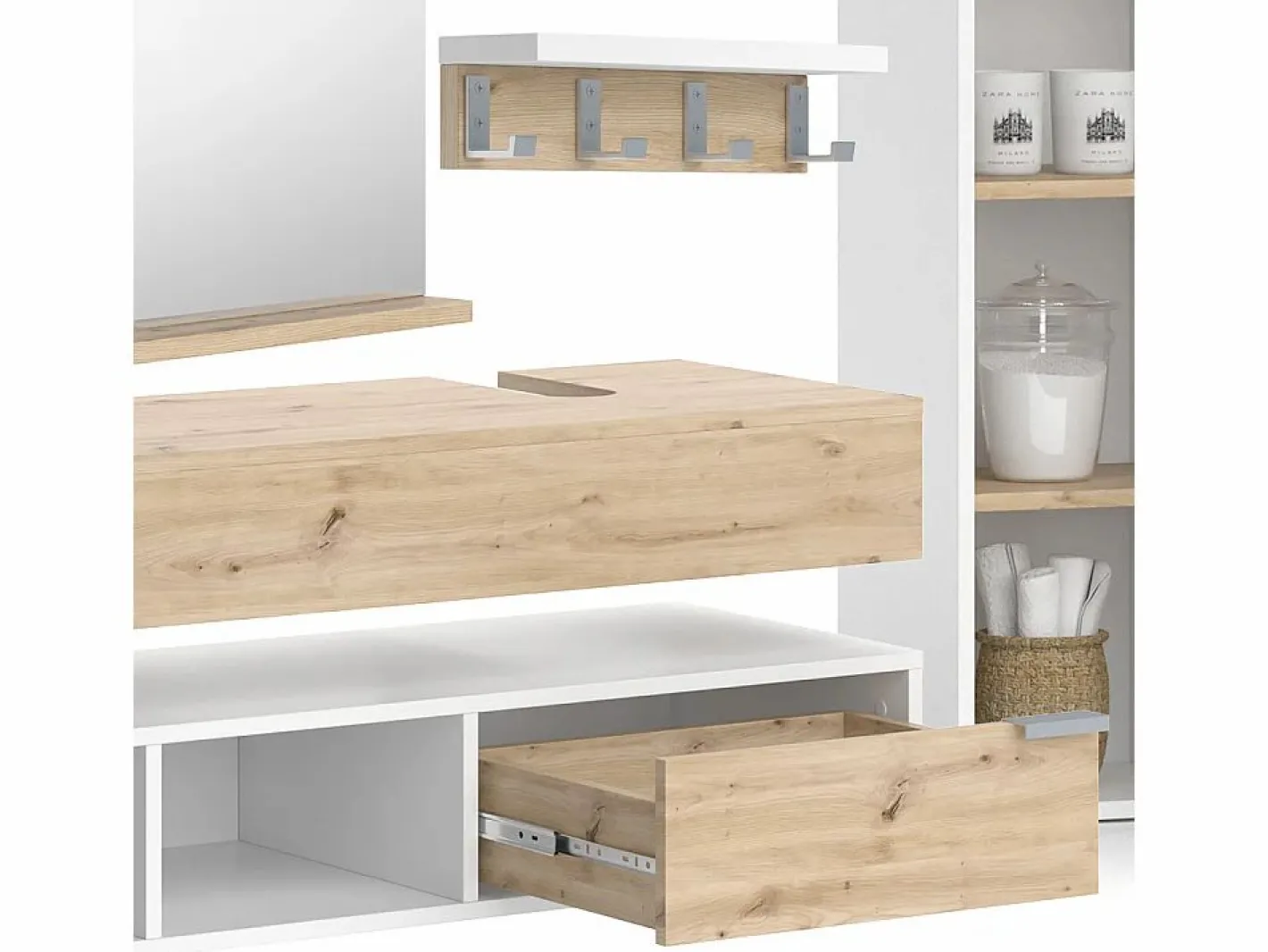 Vicco Conjunto De Baño|Conjunto de muebles de baño 100x40x20 henri