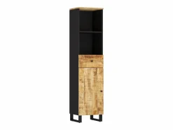 vidaxl Conjunto de muebles de baño 3 piezas madera maciza de mango Marru00f3n New