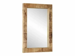 vidaxl Conjunto de muebles de baño 3 piezas madera maciza de mango Marru00f3n New
