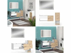Vicco Conjunto De Baño|Conjunto de muebles de baño 105x43x45 alf