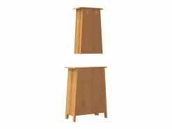 vidaxl Estantería Sobre Inodoro|Conjunto de muebles de baño 2 piezas madera maciza de pino