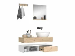Vicco Conjunto de muebles de baño 100x40x20 henri Blanco New