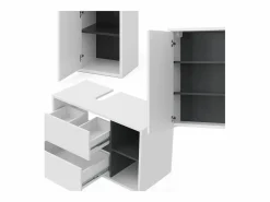 Vicco Conjunto De Baño|Conjunto de muebles de baño 60x45x100 viola