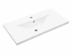vidaxl Conjunto de muebles de baño de madera antigua madera ingeniería Marru00f3n Online