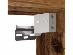 vidaxl Conjunto de muebles de baño de madera antigua madera ingeniería Marru00f3n Online