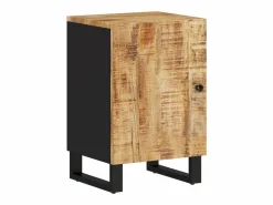 vidaxl Conjunto de muebles de baño 5 piezas madera maciza de mango Marru00f3n Hot