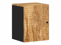 vidaxl Conjunto de muebles de baño 5 piezas madera maciza de mango Marru00f3n Hot