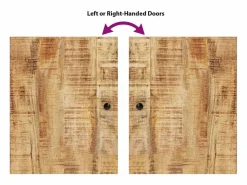 vidaxl Conjunto de muebles de baño 5 piezas madera maciza de mango Marru00f3n Hot