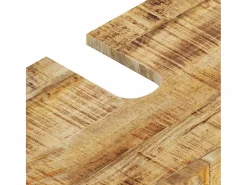 vidaxl Estantería Sobre Inodoro|Conjunto de muebles de baño 2 piezas madera maciza de mango