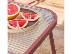Sweeek Salones De Jardín|Conjunto de muebles de jardín de acero, 4 plazas terracotta