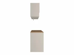 Vente-unique Mueble Para Lavadora|Conjunto de muebles para lavadora, L182 cm, cashmere y natural claro, NATAJI