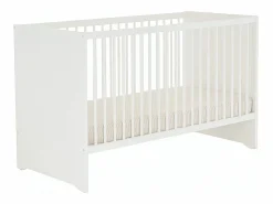 Conjunto de muebles para bebé con cuna 120x60?cm, cómoda con cambiador y armario de 2 puertas Blanco