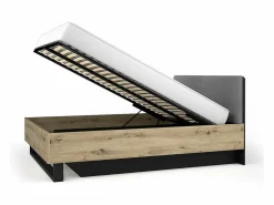 Meublorama Dormitorio Completo|Conjunto de Muebles para Dormitorio Completo MELODY - Armario, Cama con Almacenamiento, Mesitas de Noche y Cómoda