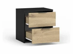 Meublorama Dormitorio Completo|Conjunto de Muebles para Dormitorio Completo MELODY - Armario, Cama con Almacenamiento, Mesitas de Noche y Cómoda