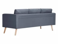 Conjunto Sofás|Conjunto de sofá de 2 y 3 plazas en tela oscuro