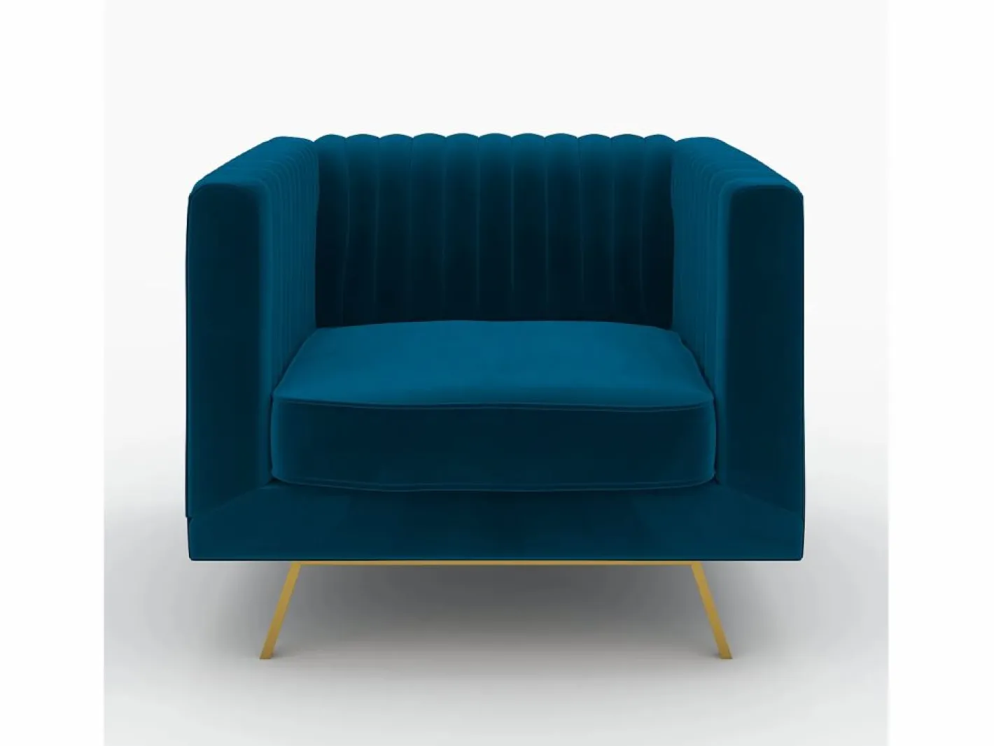 Rendez-Vous Déco Conjunto Sofá Y Sillón|Conjunto de sofá y sillón de terciopelo de 3 plazas - Gatsby