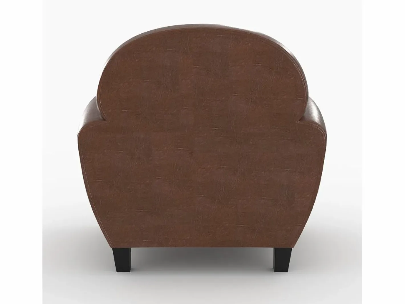 Rendez-Vous Déco Conjunto Sofá Y Sillón|Conjunto de sofá y sillón marrón oscuro de 3 plazas - Club - Club