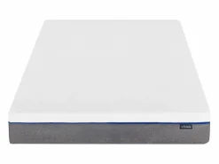 Ysmée Conjunto de somier de 140 x 190 cm + colchón de espuma desenfundable de 10 cm - NASUS de YSMÉE Blanco Clearance