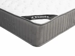 Conjunto de somier tapizado de 140 x 190 cm + colchón de espuma HR acolchado de látex MALINO de YSMÉE^Ysmée Outlet