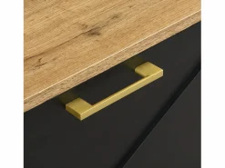 ModernLuxe Conjunto de vestidor de entrada 75x35x195 cm - con mueble para zapatos y ganchos - con estantes - Negro Sale