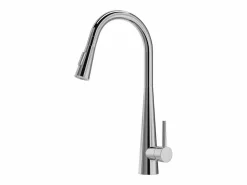 Vente-unique Fregadero|Conjunto fregadero 55x45 cm SOELA + grifo con ducha RONA de acero inoxidable