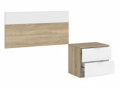 Dormitorio Completo|Conjunto Hab. Juvenil Infantil Artik Mate y Roble Canadian Cmplto