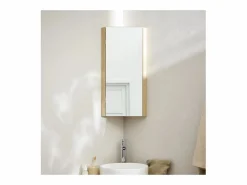 Conjunto mueble bajo lavabo de esquina + lavabo + grifo + armario de baño de esquina SORRENTO Marru00f3n Best