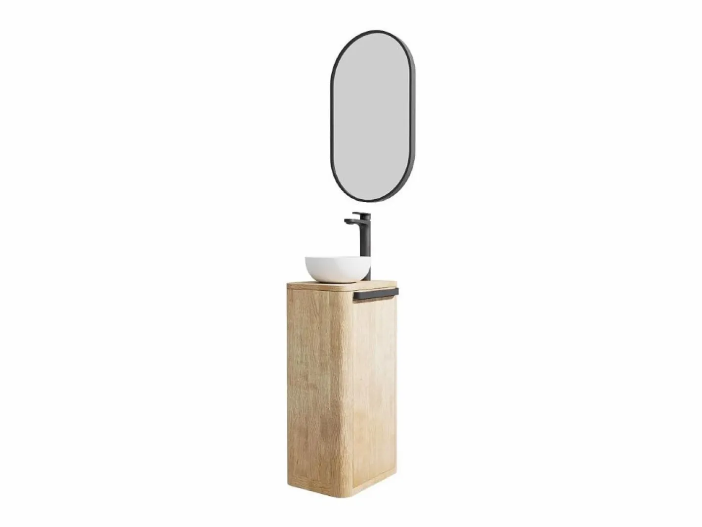 Conjunto mueble lavabo + lavabo + grifo + espejo TOM^ Sale