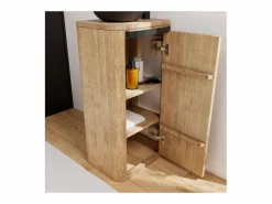 Mueble De Aseo|Conjunto mueble lavabo + lavabo + grifo + espejo TOM