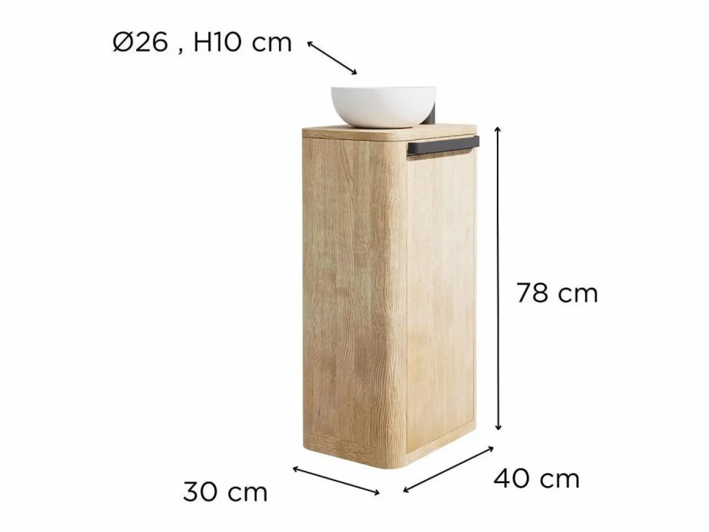 Mueble De Aseo|Conjunto mueble lavamanos + lavabo TOM