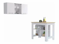 Conjunto Norfolk de Cocina, Isla de Cocina + Mueble de Pared para Cocina^TuHome Sale