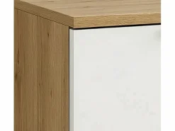 Conjunto para baño 100 cm Armario con encimera Estantería Columna Roble Artisan / Orio^ Outlet