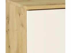 Mueble De Lavabo|Conjunto para baño 100 cm Armario con encimera y estanterías Roble Artisan / Cachemira Orio