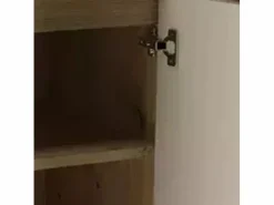 Mueble De Baño Simple|Conjunto para baño 60 cm Armario con encimera y lavabo 2 puertas Roble Artisan / Cachemira Orio