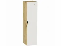 Conjunto para baño 80 cm Armario con encimera Columna Roble Artisan / Orio Blanco Sale