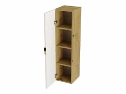 Conjunto para baño 80 cm Armario con encimera Columna Roble Artisan / Orio Blanco Sale