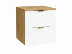 Conjunto para baño 60 cm Armario con encimera Columna Roble Artisan / Orio^ New