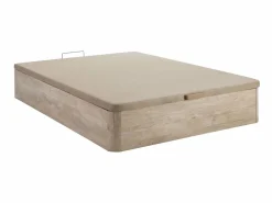Ysmée Conjunto somier arcón natural claro + colchón de muelles - 140 x 190 cm - SONGE de YSMÉE Color natural claro Outlet