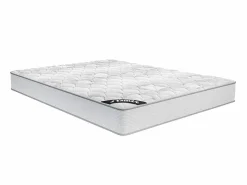 Conjunto somier canapé natural claro + colchón de muelles - 160 x 200 cm - SONGE de YSMÉE^Ysmée Online