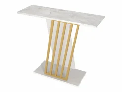Consola - Color: Efecto mármol blanco y dorado - ORSONA^Vente-unique New