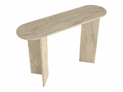 Consola - Efecto travertino - TOPANIA^Vente-unique Outlet