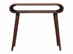 Consola Amaya estilo nórdico Artisan Furniture, 1 estante abierto, marrón oscuro Marru00f3n chocolate Online