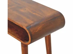 Consola Amaya estilo nórdico Artisan Furniture, 1 estante abierto, marrón oscuro Marru00f3n chocolate Online