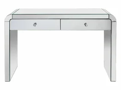 Vente-unique Consola con 2 cajone en espejo y MDF - PIKIO Plateado Hot