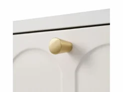 Consola con 2 cajones - leche y dorado - Madera y metal^Hauss Spole Best