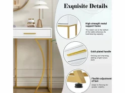 Consola con 2 cajones - estilo moderno - y Dorado^ModernLuxe New